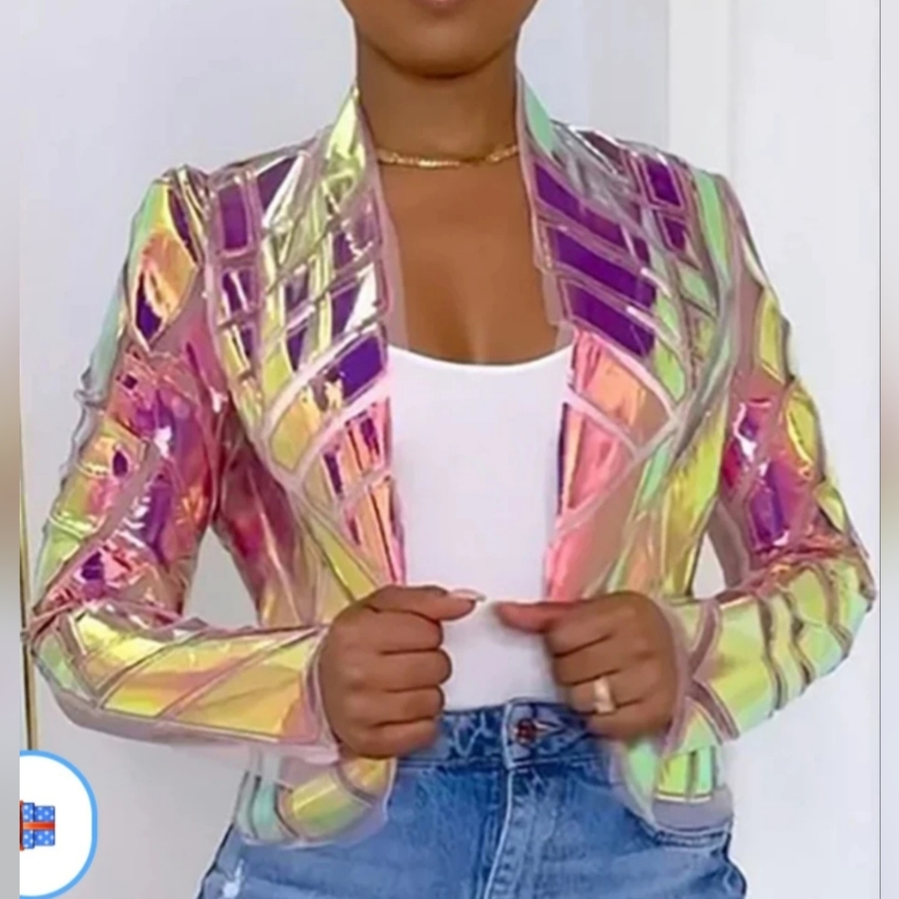 Holographic Iridescent Jacket 5x